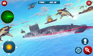Submarine Robot Transformation: Shark Attack Screenshot 1