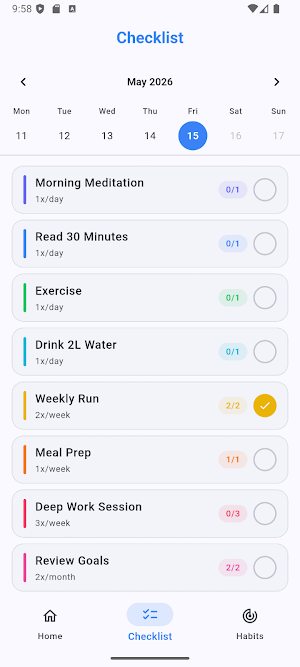 Loopyoo: Daily Habit Tracker Screenshot 1