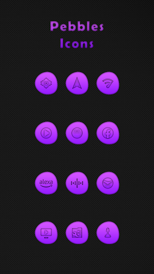 Pebbles Purple Icons Screenshot 3