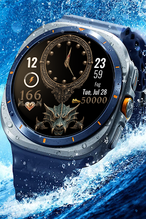 Steampunk Dragon Watch Face Screenshot 1