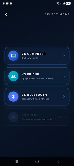Tic Tac Toe — Bluetooth Duel Screenshot 1