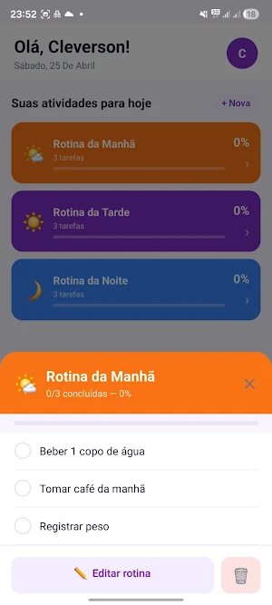 Vigor - Seu App de Treinos Screenshot 2
