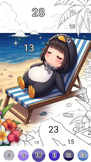 GUGU GAGA Color By Number Game Screenshot 0