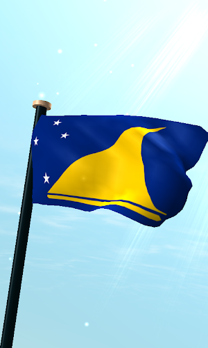 Tokelau Flag 3D Live Wallpaper Screenshot 0