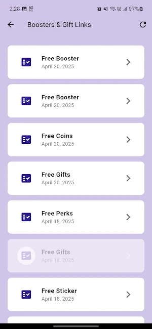 MMBoost: MM Boosters & Gifts Screenshot 2