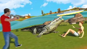 Hungry Crocodile Wild Hunt Simulation Game Screenshot 2