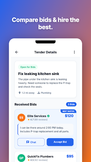 PostTender: Local Service Pros Screenshot 2