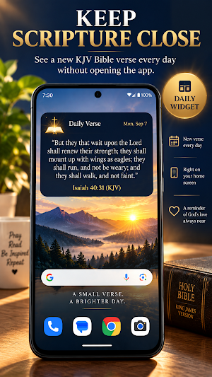 KJV Daily Verse: Bible Widget Screenshot 1