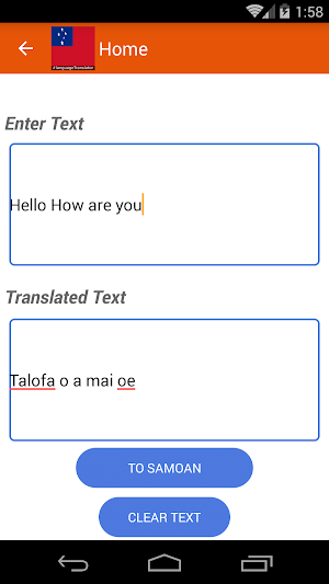 Samoan English Translator Screenshot 2