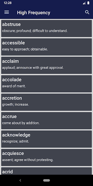 Vocabulary for SAT - Flashcards, Tests, Words Screenshot 0