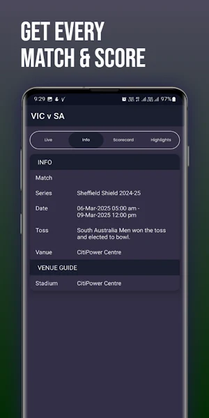 Live Cricket Score Screenshot 2