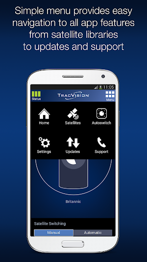 KVH TracVision TV-series / UHD Screenshot 1