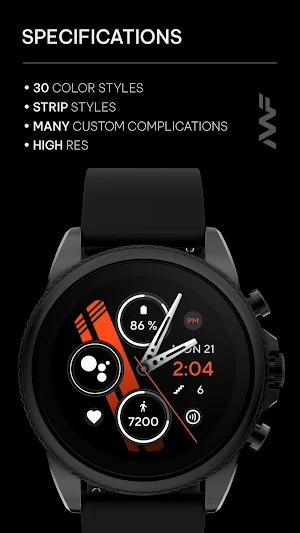Awf Sportive - watch face screenshot 2
