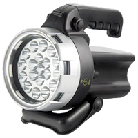Powerful LED flashlight