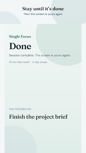 Single Focus Screenshot 2