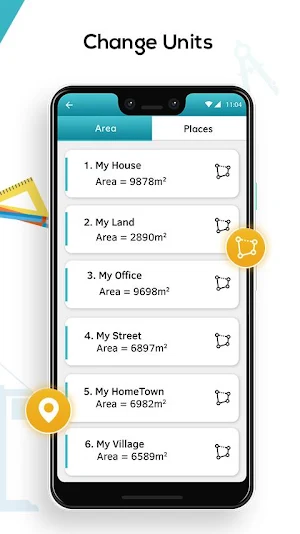 GPS Area Measurement Calculator Screenshot 1
