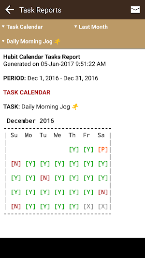 Habit Calendar : Easy Tracker for Habit Streaks. Screenshot 2