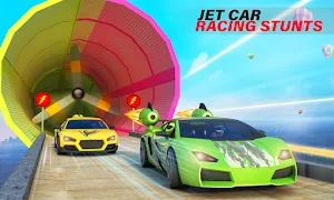 Jet Car Stunts Ramp Car Jumping: Stunt Car Games Screenshot 0