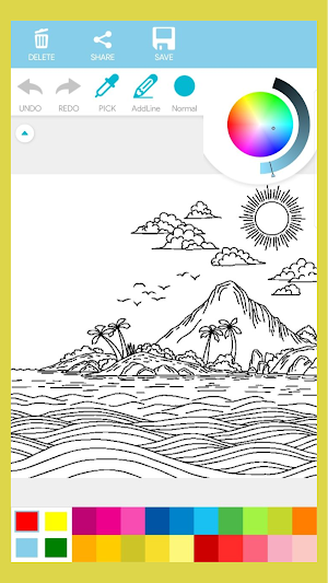 Nature Landscape Coloring Book Screenshot 0
