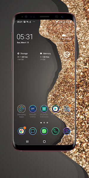 Black Gold Wallpaper Screenshot 2