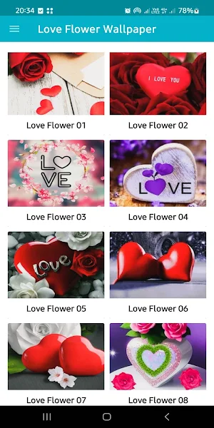 Love Flower Wallpaper Screenshot 0