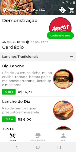 Loja Appétit Screenshot 1