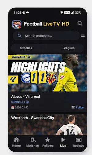 Live Football TV HD Screenshot 1