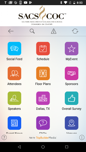 SACSCOC Meetings Screenshot 2