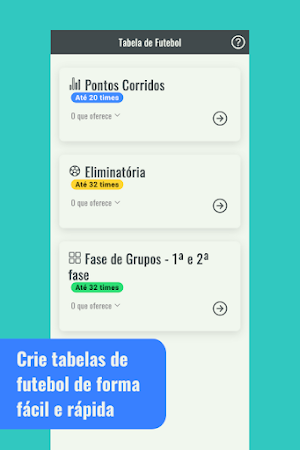 Tabela de Futebol Screenshot 3