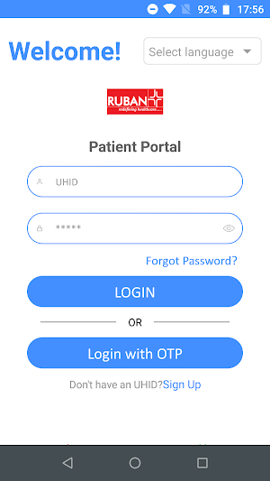 Ruban Patient Portal Screenshot 0