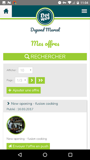 Retailer Admin (Commerçants Un Screenshot 1