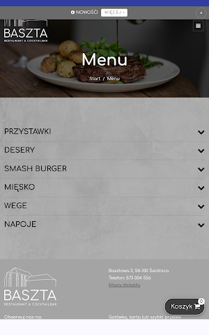 Baszta Restaurant&Cocktailbar Screenshot 2