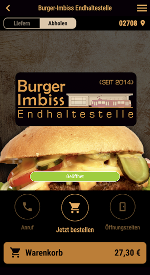 Burger-Imbiss Endhaltestelle Screenshot 0