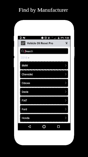 Vehicle Oil Reset Pro Screenshot 2
