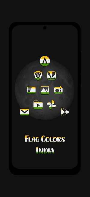 India - Flag Colors Icons Screenshot 1
