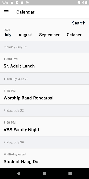First Baptist Church Richland Screenshot 2