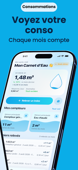 Mon Carnet D'Eau Screenshot 1