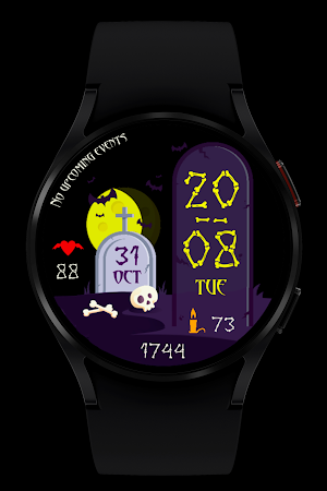 Halloween Watch Face Wear OS Screenshot 3