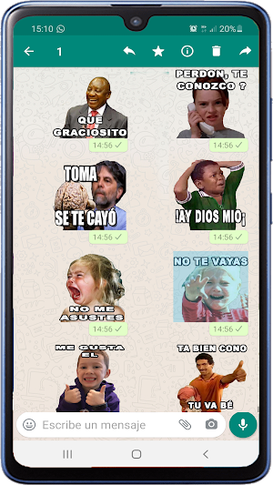Memes with phrases Spanish Stickers WAStickerApps Screenshot 3