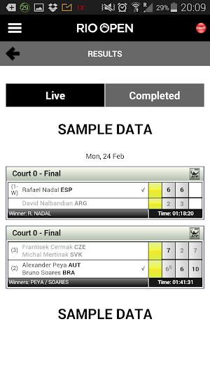 Rio Open Screenshot 1