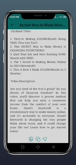 AI Script Writer Screenshot 2