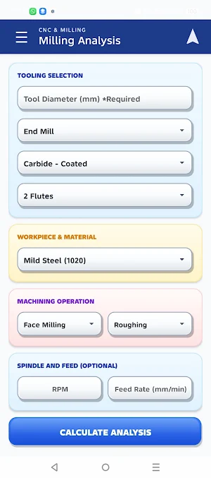 SmartMill : CNC Milling Calc Screenshot 0