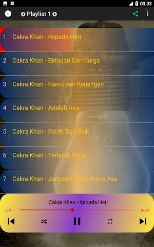 Lagu Cakra Khan Mp3 Offline Screenshot 1