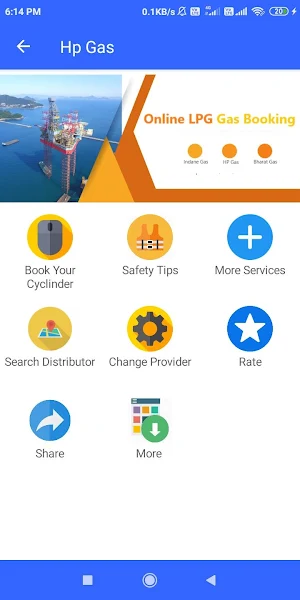 LPG Gas Booking Screenshot 2