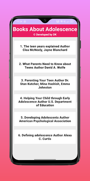 Books about Adolescence PDF Screenshot 0