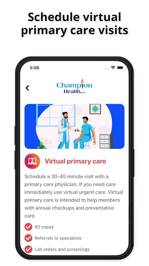 The CHAMP Plan Screenshot 2