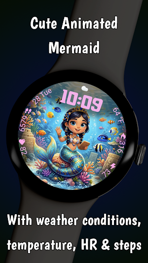 Mermaid Animated Watchface Screenshot 1