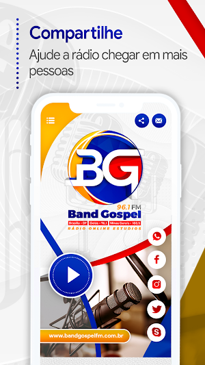 Rádio Band Gospel FM Screenshot 1