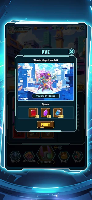 Idle Cyber Clash Screenshot 0