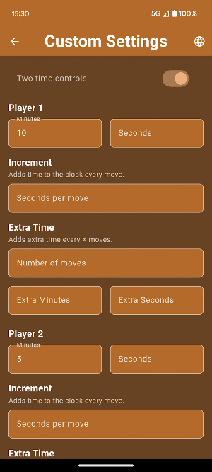 Chess Clock by Povys Screenshot 2